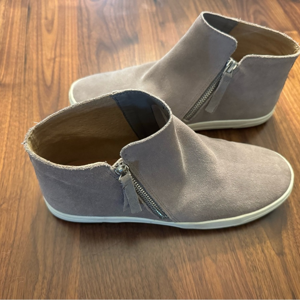 Women’s Gray Suede Ankle Boots